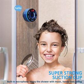 img 1 attached to 🔊 SZGMJIA IPX7 Waterproof Portable Shower Wireless Speaker with LED Display, FM Radio, Suction Cup, RGB Colorful LED Light, TWS, Loud Stereo Sound for Pool Beach Home Party Travel - Bluetooth Speaker