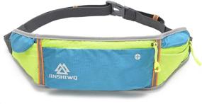 img 3 attached to 🏃 JINSHIWQ Ultra-Thin Running Belt Waist Pack for iPhone Xs and All Phone Models - Stay Safe and Hands-Free during Sports, Workouts, and Travel