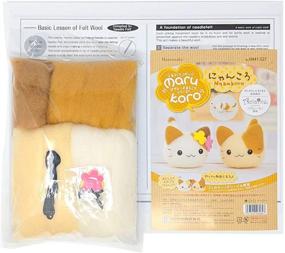 img 1 attached to Cool Beans Boutique Needle Felting Kit – Kittens Set with Hamanaka Aclaine (Orange Kitties) – Imported from Japan with English Instructions for DIY