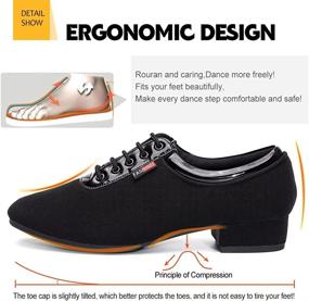 img 2 attached to DKZSYIM Men's Latin Dance Shoes: Elevate Your Performance with Professional Ballroom Tango Waltz Dance Shoes