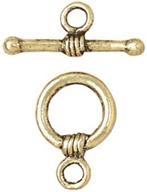 🔗 gold knot blue moon plated metal toggle clasps, 8-pack logo