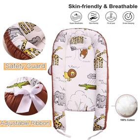 img 1 attached to Bassinet Lounger Portable Super Co Sleeping Kids' Home Store