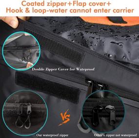 img 3 attached to 🚗 ECWKVN Car Rooftop Cargo Carrier Bag: 20 Cubic Ft Waterproof with 6 Reinforced Straps + Storage Bag - Heavy Duty Roof Cargo Luggage Bag for All Vehicles with/Without Racks