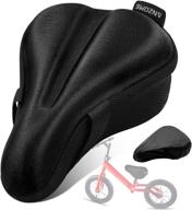 🚴 anzome kids gel bike seat cushion cover: comfortable memory foam pad for boys & girls bicycle seats - water & dust resistant, small size logo