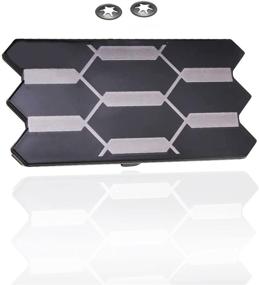 img 4 attached to SETLUX Front Grille Garnish Radar Sensor Cover Replacement for Tacoma TRD PRO 2018 2019 2020 TSS Sensor Cover - Replaces Part # 53141-35060