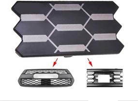 img 3 attached to SETLUX Front Grille Garnish Radar Sensor Cover Replacement for Tacoma TRD PRO 2018 2019 2020 TSS Sensor Cover - Replaces Part # 53141-35060