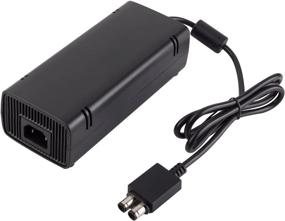 img 3 attached to 💡 Black Xbox 360 Slim Power Supply Cord AC Adapter Charger | VSEER Replacement Brick with Auto Voltage 100-240V & Cable