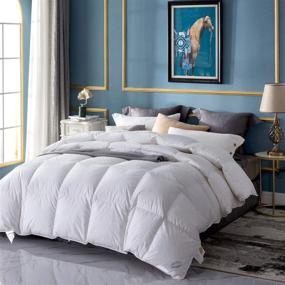 img 3 attached to 🛏️ Twin Size WarmKiss All Goose Down Comforter - 100% Egyptian Cotton, 400TC Duvet Insert, White Heavyweight (68x90, Twin)