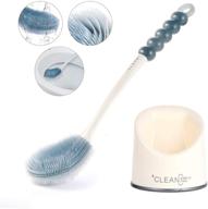 🚽 aiexpectox bathroom set: toilet brush and holder kit - toilet bowl cleaner, scrubber, flat cleaning brush - complete toilet bowl cleaning supplies logo