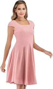 img 2 attached to 👗 Vibrant Multicolor Raspberry Women's Summer Casual Dresses