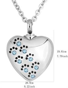 img 1 attached to 🐾 Exquisite SexyMandala Pet Cremation Necklace: Paw Print Urn Keepsake Pendant for Ashes