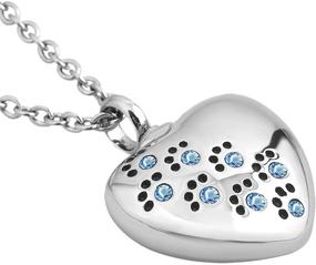 img 3 attached to 🐾 Exquisite SexyMandala Pet Cremation Necklace: Paw Print Urn Keepsake Pendant for Ashes