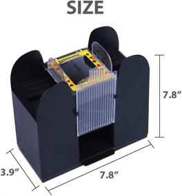 img 3 attached to 🎴 BELMAKS 6-Deck Automatic Card Shuffler - Ideal for Home & Tournament Use in Classic Poker & Trading Card Games - Professional Card Shuffling Machine