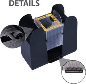 img 1 attached to 🎴 BELMAKS 6-Deck Automatic Card Shuffler - Ideal for Home & Tournament Use in Classic Poker & Trading Card Games - Professional Card Shuffling Machine