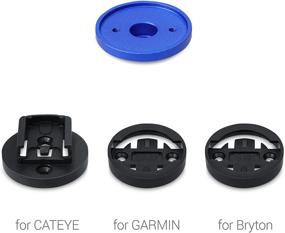 img 1 attached to kwmobile Bicycle GPS Mount - 1x Top Cap Set Compatible with Garmin Edge/Bryton Rider/CatEye for Bike Navigation