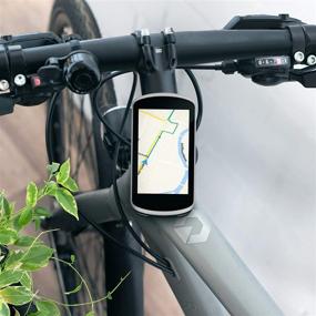 img 3 attached to kwmobile Bicycle GPS Mount - 1x Top Cap Set Compatible with Garmin Edge/Bryton Rider/CatEye for Bike Navigation