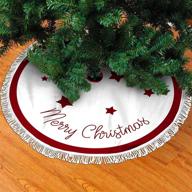 christmas tassels burgundy decorations ornaments logo