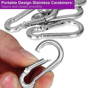 img 2 attached to OrdLive Zinc Galvanized Keychain Carabiner Hammocks