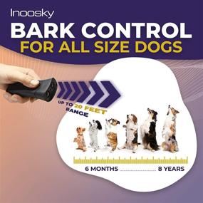 img 2 attached to 🐶 Inoosky Handheld Ultrasonic Dog Trainer for Effective Barking Control - Stop Barking Devices