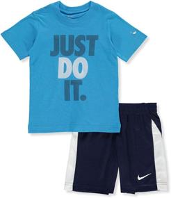 img 1 attached to Nike Boys 2 Piece Shorts Outfit Boys' Clothing at Clothing Sets