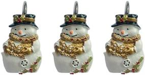 img 3 attached to 🎅 12-Pack of Twofishes Home Fashion Decorative Christmas Snowman Shower Curtain Hooks with Anti-Rust Feature