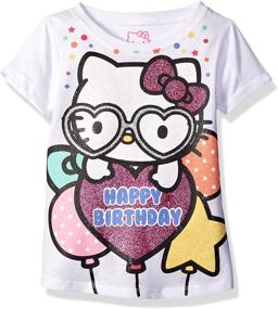 img 1 attached to Adorable Hello Kitty Girls' Happy Birthday Tee: Perfect for Celebrations!