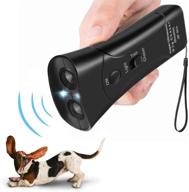 🔊 multi-functional handheld anti barking device - ultrasonic dog bark repellent for training and outdoor safety with led flashlight - 100% pet & human safe logo