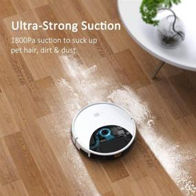 img 2 attached to 🤖 Tesvor Robot Vacuum Cleaner: Powerful Robotic Vacuum and Mop with 1800Pa Suction, WiFi/App/Alexa, Self-Charging, Ideal for Dust and Pet Hair on Hardfloors to Low-Pile Carpets