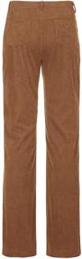 img 1 attached to 👖 Stylish Teen Girls' Corduroy Pants: High Waist Straight Casual Trousers with Pockets by Auriviz