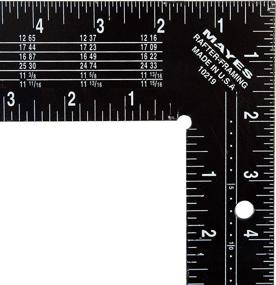 img 1 attached to 📏 MAYES 10219 Rafter Square: High Visibility Steel, 16"x24" - Versatile Measuring Tool for Accurate Carpentry