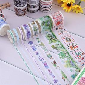 img 3 attached to 🎨 NOGAMOGA 100-Roll Cute Washi Tape Set: Colorful, Writable Decoration Tape for Arts, Crafts, and Journals