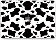 jiehb macbook pro 13 inch case 2020 release a2251 a2289, protection case for new macbook pro 13 inch with touch bar touch id model: a2251 a2289 - milk cow logo