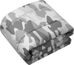 img 2 attached to 🧒 Full Grey Heritage Kids Camo Comforter Set