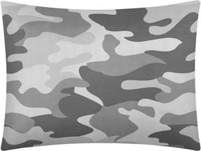 img 1 attached to 🧒 Full Grey Heritage Kids Camo Comforter Set