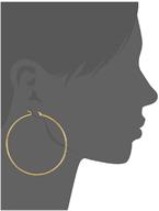 💎 stylish stainless steel hoop earrings set: 2 pairs in gold plated and silver for women and girls logo