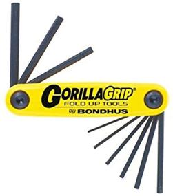 img 1 attached to 🔧 Набор складных шестигранных ключей Bondhus 12591 GorillaGrip - 9 размеров от .050 до 3/16 дюйма