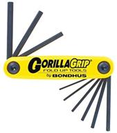 🔧 набор складных шестигранных ключей bondhus 12591 gorillagrip - 9 размеров от .050 до 3/16 дюйма логотип