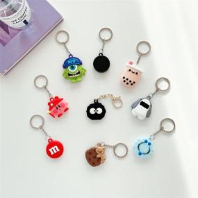 img 2 attached to 🔒 Protective Silicone AirTag Case with Keyring - 2021 Gtinna Cartoon Design