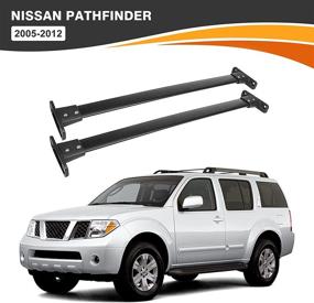 img 4 attached to ALAVENTE Roof Rack Cross Bars for Nissan Pathfinder 2005-2012 | OE Style Cargo Luggage Racks - Side Rail Required