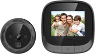 digitharbor video door scope viewer - built-in 600mah lithium battery with cyclic storage - digital peephole viewer for doors - camera with door open chime - 2.4 inches color lcd screen - 320x420p resolution - 0.3mp - 90 degree view логотип