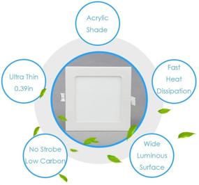 img 3 attached to Aolyty Dimmable Recessed Downlight: Industrial Electrical and Lighting Components with Low Power Consumption