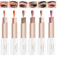 ✨ 12 colors (6 packs) eyeshadow stick set: double color glitter eyeshadow shimmer, waterproof gradient eye shadow stick for stunning eye makeup logo