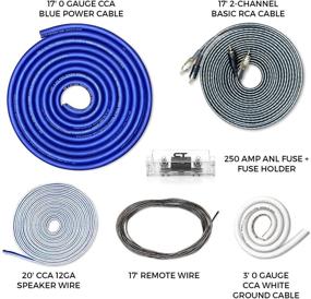 img 1 attached to Enhanced CT Sounds 0 Gauge 🔌 CCA Full Amplifier Wiring Installation Kit, AMPKIT-0GA-PRO