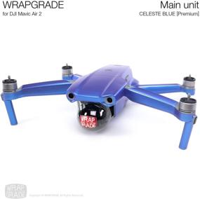 img 2 attached to 🔵 SEO-Optimized Wrapgrade Main Unit Skin for DJI Mavic Air 2 in Celeste Blue