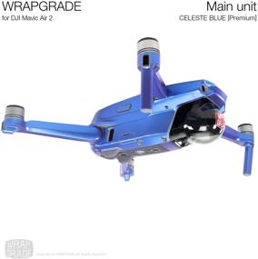 img 3 attached to 🔵 SEO-Optimized Wrapgrade Main Unit Skin for DJI Mavic Air 2 in Celeste Blue