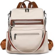 🎒 telena womens vegan leather large travel backpack college shoulder bag with tassel - stylish purse backpack logo