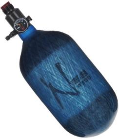 img 1 attached to 🔵 Ninja Paintball Compressed HPA Air Tank: Adjustable Regulator, All Colors & Sizes (68/4500 Carbon, Std Adj Reg, Translucent Blue, 68ci)
