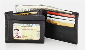 img 2 attached to 💼 Stealth Mode Leather Wallet for Men - Men's Accessories and Wallets, Card Cases & Money Organizers