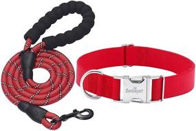 img 4 attached to Beebiepet Classic Dog Collar: Strong Metal Buckle Adjustable Collar for all Dogs Sizes