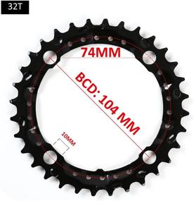 img 2 attached to BUCKLOS Chainring Mountain Chainrings Compatible